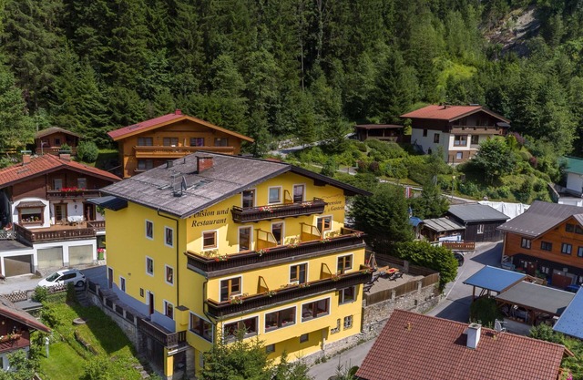 Habitación doble con vistas a la montaña, ducha, aseo, balcón - Alpenpension GASTEIN