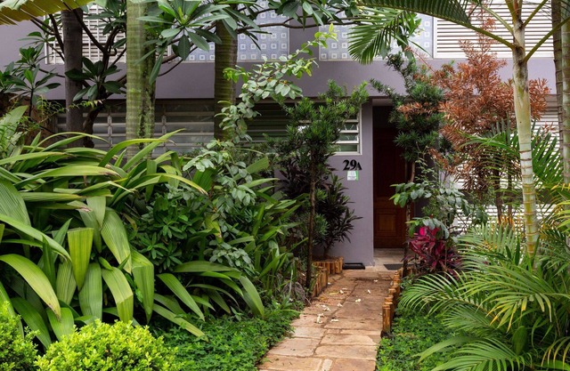 Apartamento com quintal na Praça do Pôr do Sol