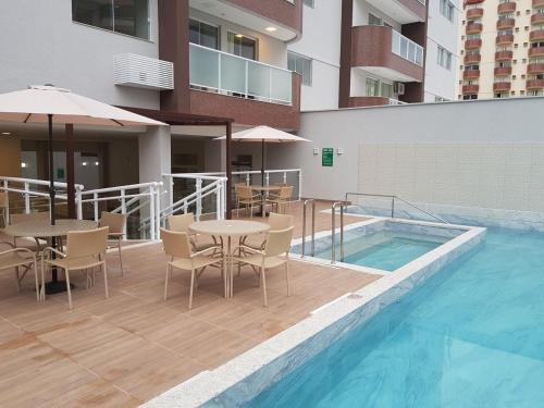 Apartamento tipo Flat para temporada em Caldas Novas com cozinha