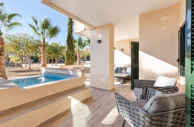 Apartamento 'El Oasis Monaco 3 Bajo A' con piscina compartida, Wi-Fi y aire acondicionado.