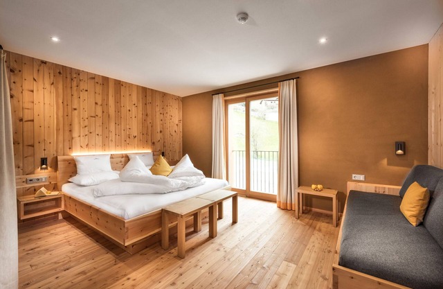 Apartamento 'Chalet Rudana para 4 personas' con vistas a la montaña, jardín comunitario y Wi-Fi