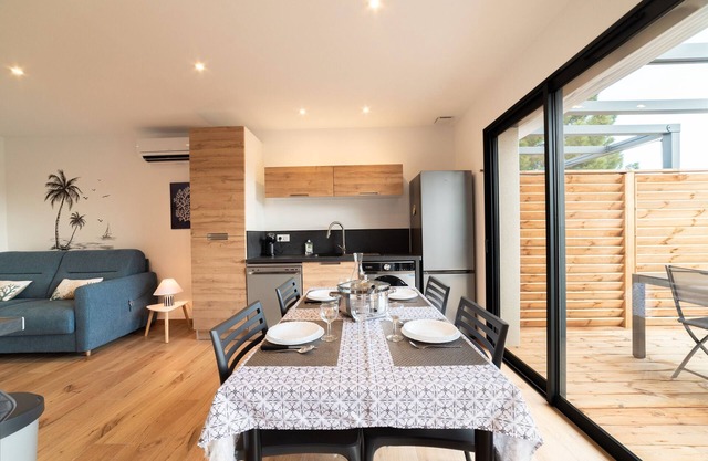 Apartamento 'Côté Mer' con vistas a la montaña, Wi-Fi y aire acondicionado