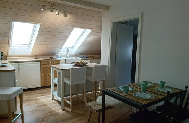 Apartamento con balcón y vista a las montañas y Murnauer Moos.
