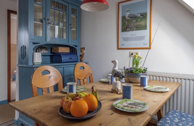 Apartamento 'Ferienwohnung Silbermöwe' con terraza compartida, jardín compartido y Wi-Fi