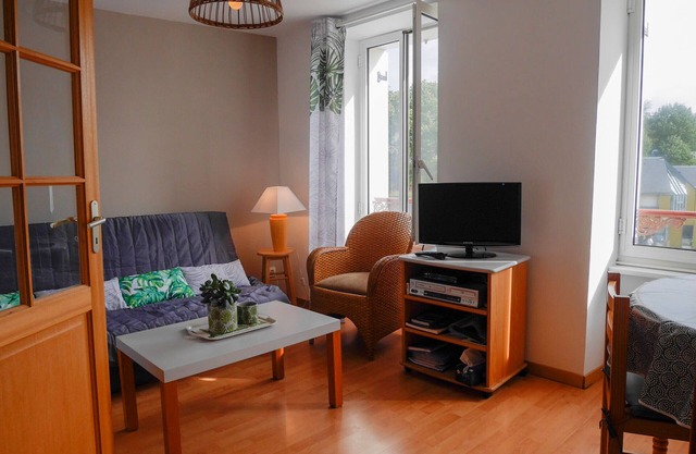Apartamento para 4, cocina equipada, vista al puerto, cerca de comodidades