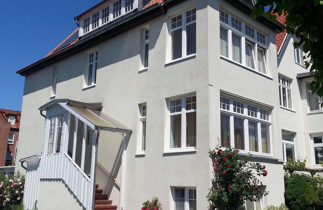Apartamento 'Haus Übersee Wohnung Samoa' con jardín compartido y Wi-Fi