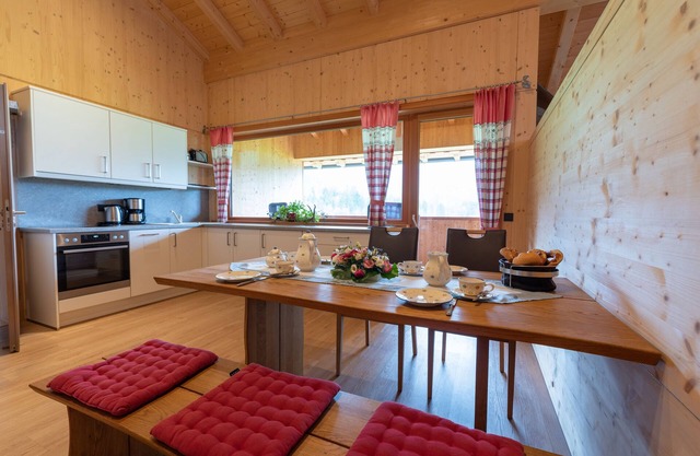 Apartamento en una casa de madera maciza de nueva construcción con impresionantes vistas panorámicas.