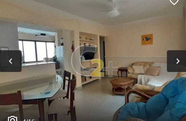 Apartment in Guaujá/SP, w/ 2 bedrooms, 72 m2. One parking space