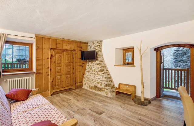Apartamento 'Les Cles - Genepy' con vistas a la montaña, balcón y Wi-Fi