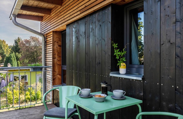 Apartamento 'Schorfheider Blueberry Am Grimnitzsee' con balcón y Wi-Fi
