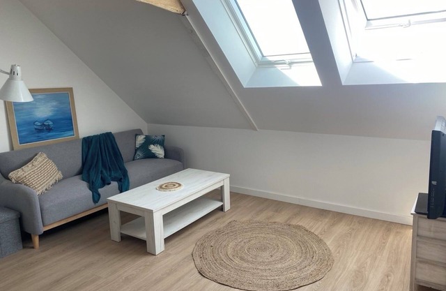 Apartamento 'Surf Studio Vue Mer' con vistas al mar y Wi-Fi