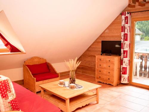Appartement Duplex 2 Pièces avec Balcon à Pra Loup 1500, Résidence Les Chalets de Praroustan - FR-1-504-102