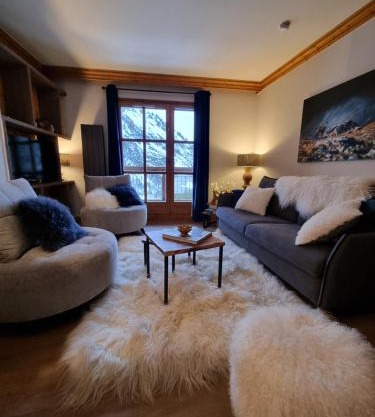 Arc 1950 Appartement de standing Refuge du Montagnard, vue incroyable sur le Montblanc, skis aux pieds Accès spa et piscine