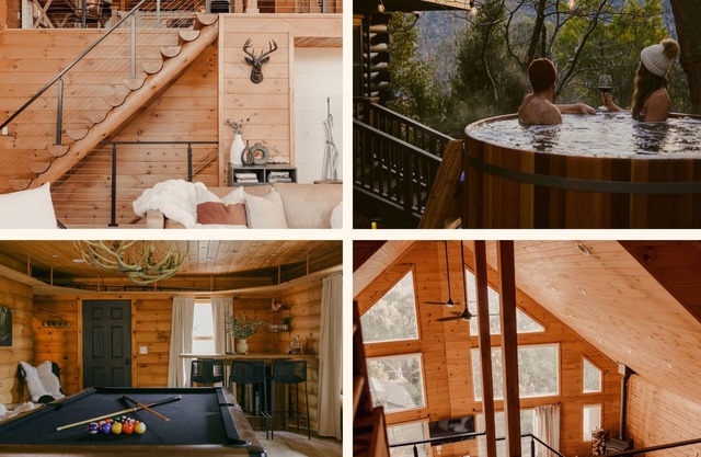 Gorgeous A-frame cabin overlooking Lake Cuyamaca w/ Cedar Hot Tub, gorgeous views and luxe amenities