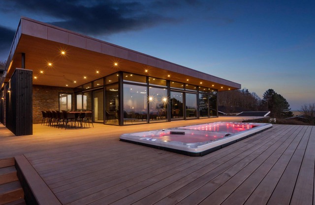 Impresionante casa en Knebel con sauna