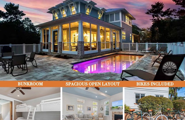 Beach Escape w/ Private Pool & 5 Parking Spots