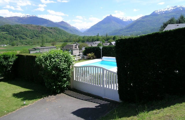 magnífica villa con piscina, vista panorámica del valle