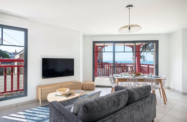 Bel appartement vue mer pour 8
