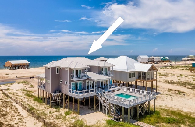'Bout Time - 5 habitaciones, 4. 5 baños, capacidad para 16 personas, frente al mar con piscina privada.
