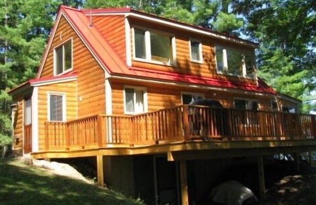 Bridgton, Maine, muy privada cabina Long Lake Waterfront