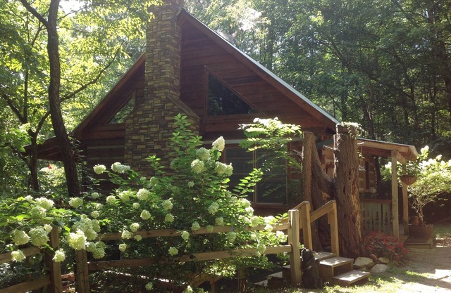 Cabaña en el agua blanca del río Toccoa!