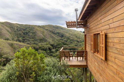 Cabaña c/vista y jacuzzi Sierra Catarinense VST025