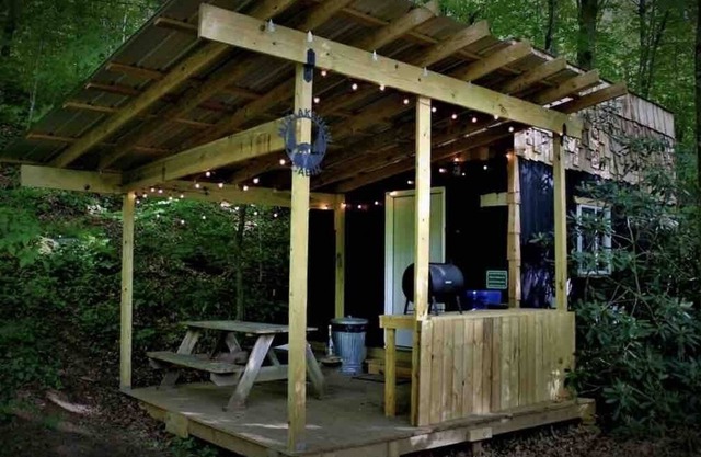 Camp Bigfun: Mountain Lakeview Tiny Cabin Solar Power Off Grid