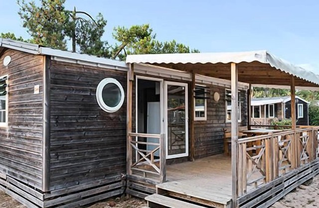 Camping L'Ile du Rhin ** - Acogedora casa móvil de 4 habitaciones para 6 personas