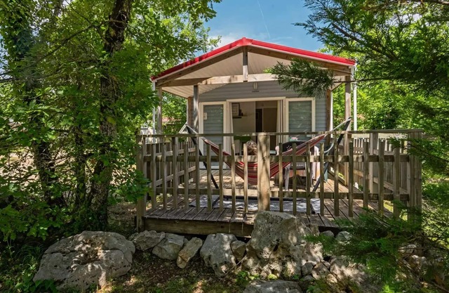 Camping Les 3 Cantons **** - Casa móvil Aveyron 3 habitaciones 4 personas