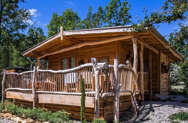 Camping Les 3 Cantons **** - Chalet Glamping Lodge 4 habitaciones 6 personas