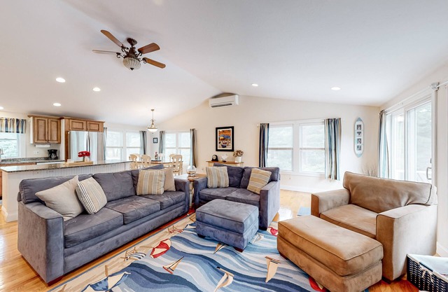 Cape escape with patio, grill, firepit, outdoor dining, W/D