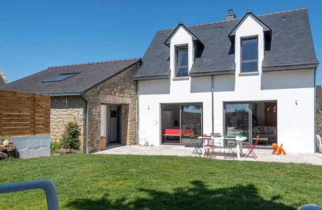 Carnac: Villa 4P 80m², Wifi, Jardin Privé, 500m Plages, 9 Pers, Animaux OK, Parking