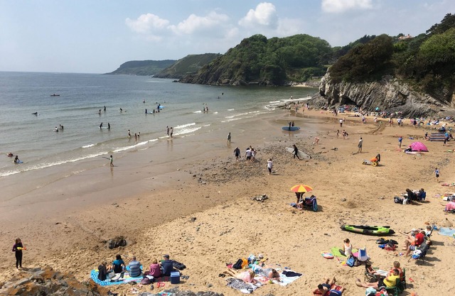 Chalet de playa en Caswell Bay, Mumbles, Swansea, Gales del Sur