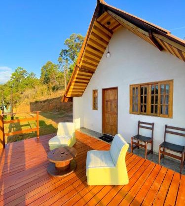 Chalé em Monte Verde com Lareira e vista das montanhas