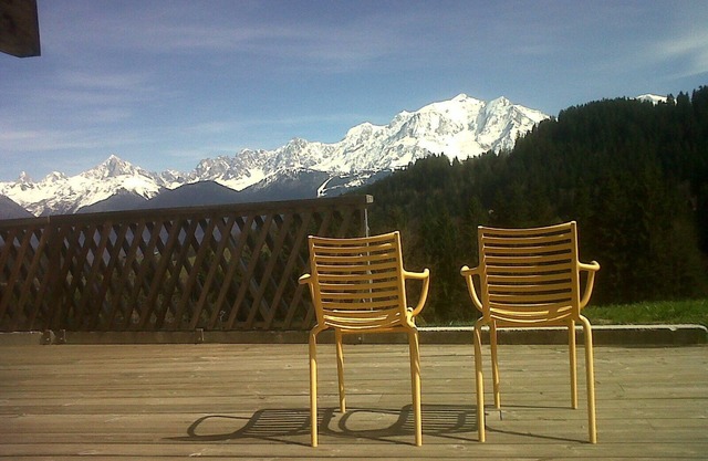 Chalet Cordon / Combloux / Megève, vista extraordinaria del monte Blanc