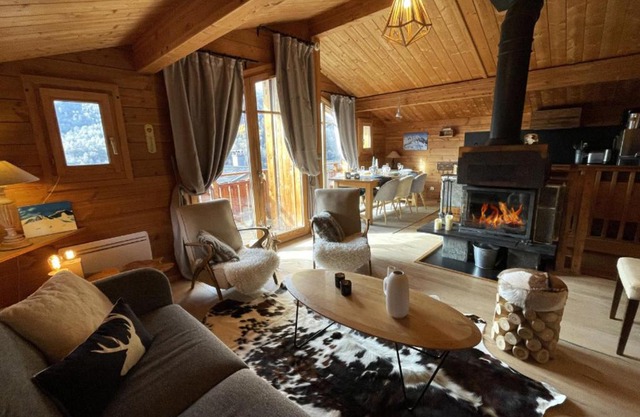 Chalet de charme 8 pers avec parking, cheminée et terrasse - Saint-Martin-de-Belleville - FR-1-452-35