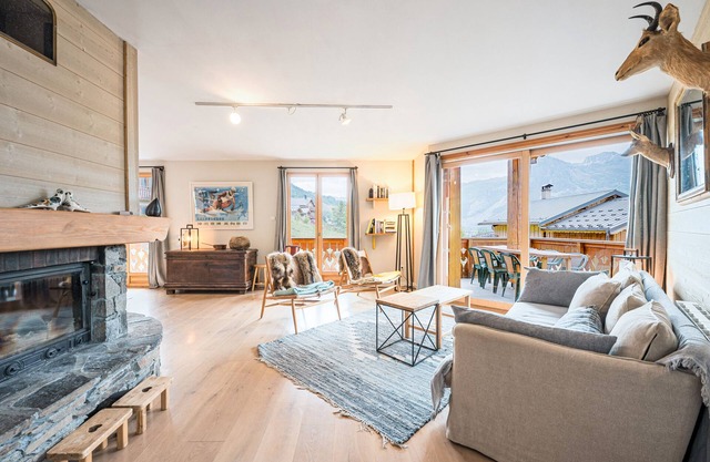Chalet 'Marmotte' con vistas a la montaña, terraza privada y Wi-Fi