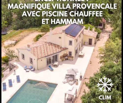 Charmante villa avec grande piscine au calme