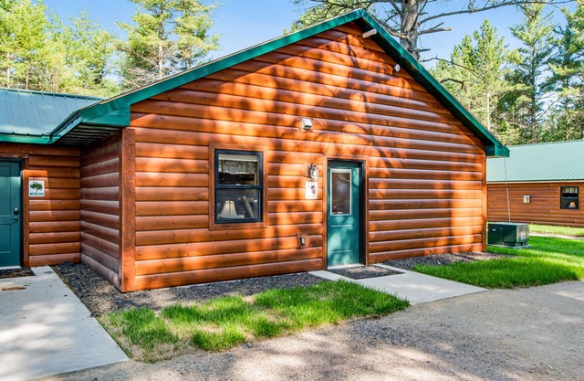 Charming dog-friendly cabin with hot tub, fireplace, patio, grill, & central AC