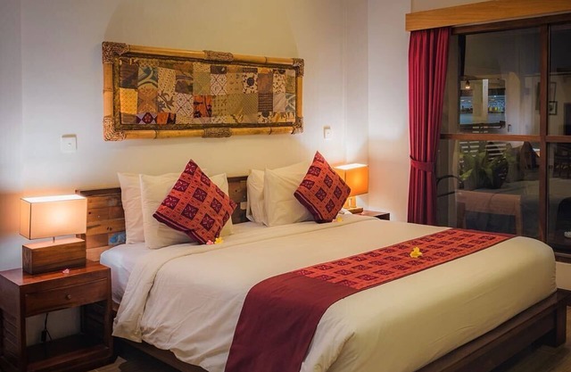 Encantador apartamento de una habitación cerca de Ubud con una piscina de borde infinito compartida