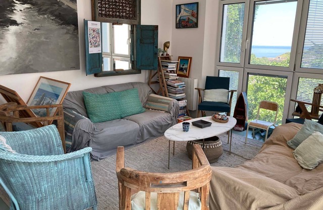 Villa bohemia chic en Sauzon con vista al mar y wifi