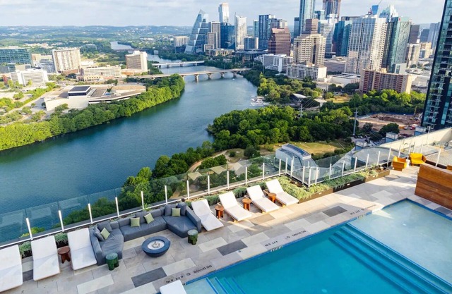 Chic tower condo with city views in downtown Austin Texas. Pets Welcome