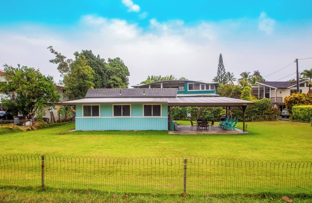 Chung Cottage - un 1br / 1. Cabaña 5ba pasos de la bahía de Hanalei