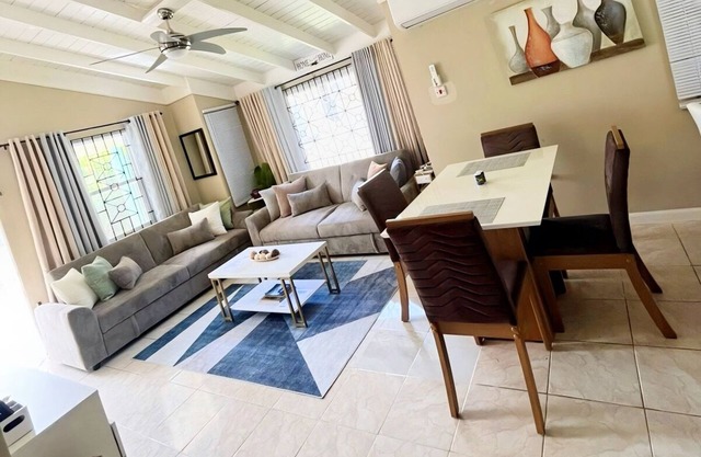 CIsland 2BR home in Montego Bay with AC, WiFi Cable & all essential appliances.