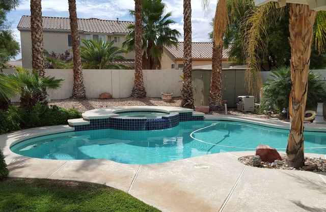 Palmeras y oasis privado con todas las comodidades del hogar