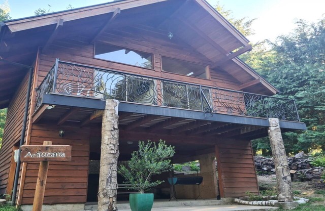 Cabaña, inserta en condominio con pileta temperada
