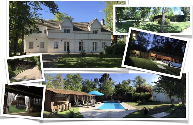 Casa rural con piscina climatizada en un parque de 2700 m2.