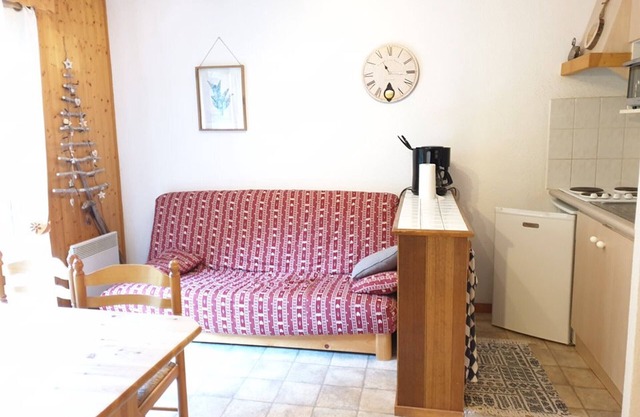 Apartamento a pie de pistas con balcón y vistas, 1 dormitorio y coin montagne