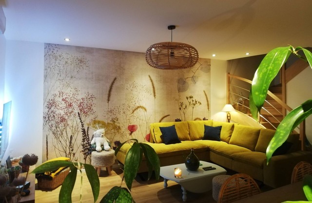Acogedor apartamento al comienzo de la ruta del vino y largas caminatas.