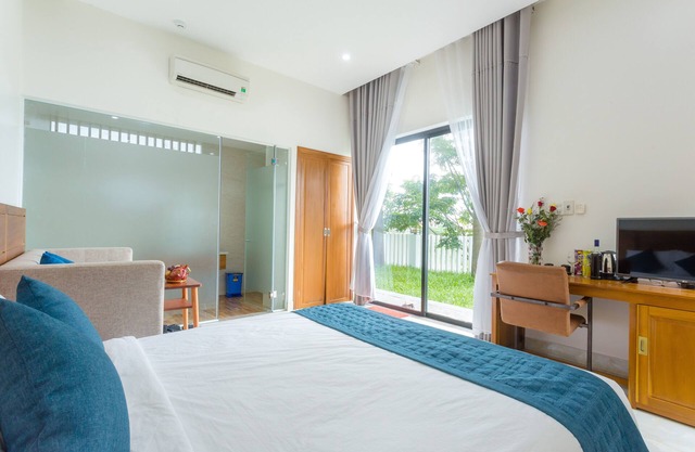 Habitación doble de lujo con vista al jardín